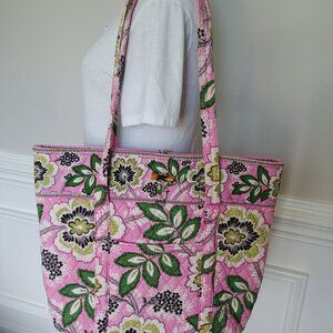 Vera Bradley Large Pink Tote Approx 19 Across by 14 deep